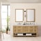 James Martin Vanities Breckenridge 72in Double Vanity, Light Natural Oak w/ 3 CM Eternal Jasmine Pearl Top 330-V72-LNO-3EJP - alternate 7